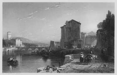 Il porto di Livorno, dal quadro nella Galleria Vernon (incisione) da Augustus Wall (after) Callcott
