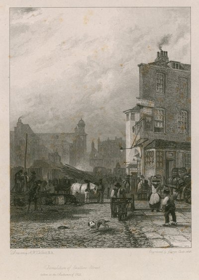 Demolizione di Swallow Street, Londra da Augustus Wall Callcott