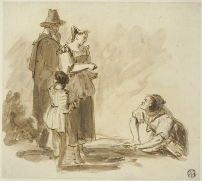 Quattro contadini da Augustus Wall Callcott