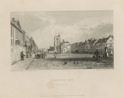 Vista generale di Stratford in Bow da Augustus Wall Callcott