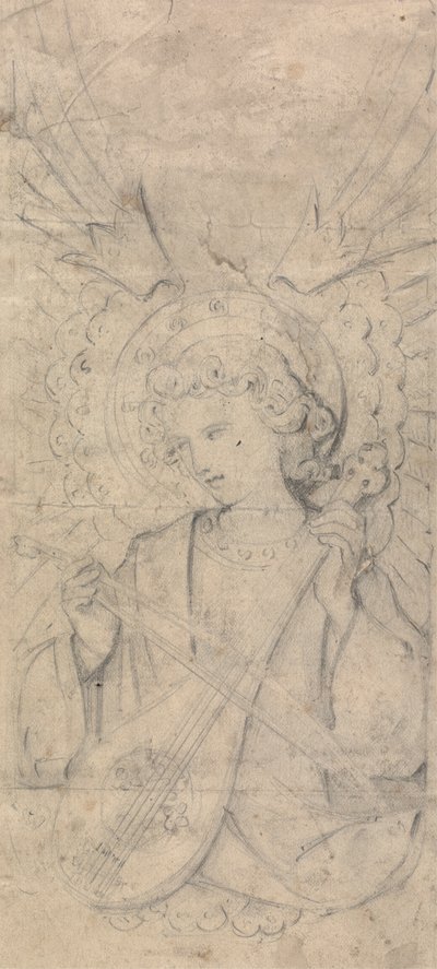Angelo e strumento, possibilmente design per interni di St. Mary
