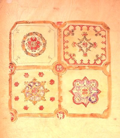Progetto del soffitto per il Palazzo di Westminster da Augustus Welby Northmore Pugin