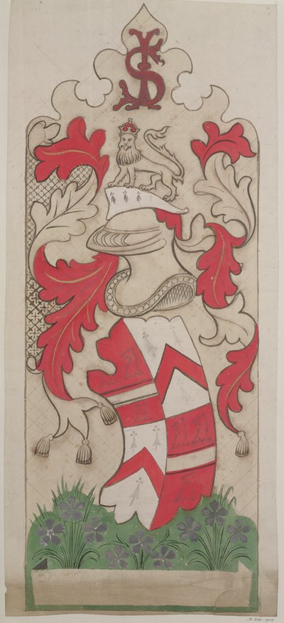 Progetto per la decorazione delle Case del Parlamento da Augustus Welby Northmore Pugin