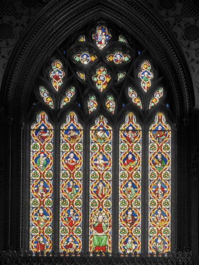 Finestra est con albero di Jesse, c.1845 da Augustus Welby Northmore Pugin