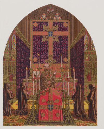 Design ecclesiastico, Il Glossario degli Ornamenti e dei Costumi Ecclesiastici, litografia di H.C. Maguire, 1844 da Augustus Welby Northmore Pugin