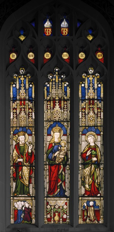 Edoardo il Confessore, Vergine e Bambino, e San Giovanni Evangelista, 1846 da Augustus Welby Northmore Pugin