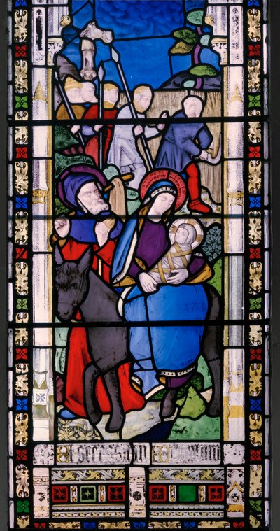 Fuga in Egitto (dettaglio) da Augustus Welby Northmore Pugin