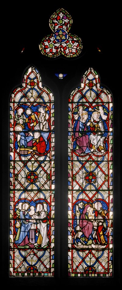 Finestra della Cappella della Madonna con Scene della Vita della Vergine da Augustus Welby Northmore Pugin