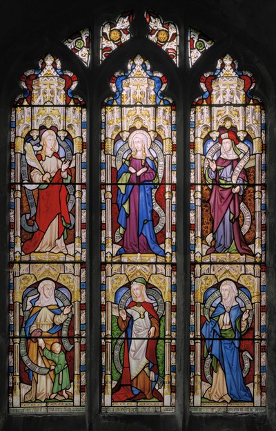 Ruth, la Vergine Maria, Sara, Anna, Dorcas e Anna da Augustus Welby Northmore Pugin