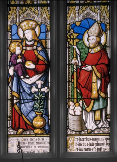 Vergine e Bambino con San Nicola (dettaglio), 1841 da Augustus Welby Northmore Pugin