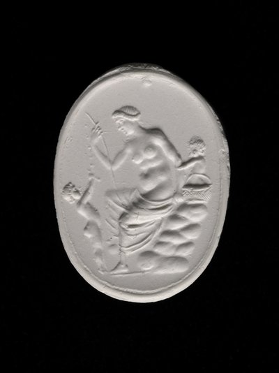 Impressione di un anello raffigurante Afrodite, c.100-70 a.C. da Aulos Aulos