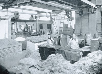 Interno di un mulino per cappelli, Victoria, c.1900, da 