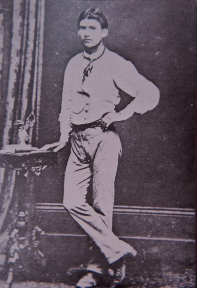 Steve Hart, membro della Kelly Gang morto nelle fiamme del Glenrowan Hotel, 28 giugno 1880 (foto in b/n) da Australian Photographer