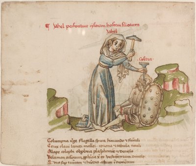 Jael uccide Sisera da Austrian 15th Century