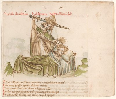 Giuditta che uccide Oloferne da Austrian 15th Century