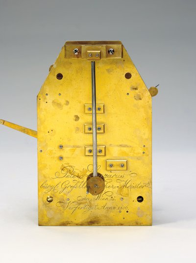 Orologio da terra mensile con equazione del tempo e calendario completo, 1806 da Austrian School