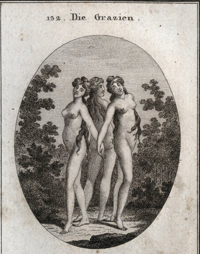 Allegoria delle Grazie. Le tre Grazie: Eufrosine, Aglaya e Talia. da Austrian School