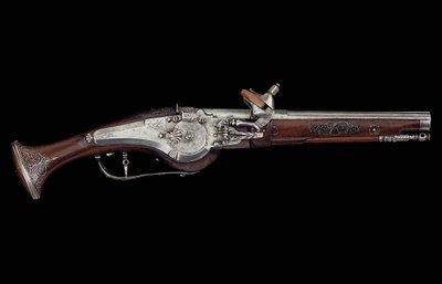 Pistola carinziana (Ferlach) con meccanismo a ruota e sistema di sicurezza automatico interno, c.1650 da Austrian School
