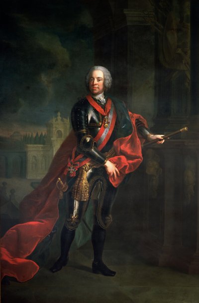 Conte Leopold Joseph von Daun (1705-66), Feldmaresciallo e Comandante in Capo austriaco durante la Guerra dei Sette Anni, che sconfigge Federico il Grande all