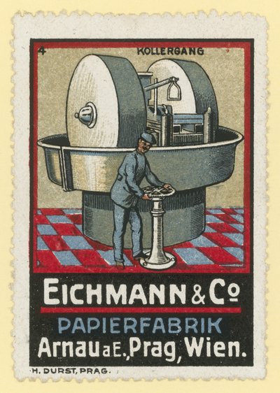 Eichmann & Co produttori di carta, Arnau am Elbe, Praga, Vienna da Austrian School