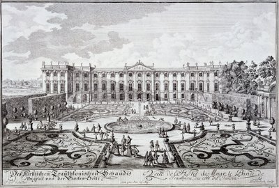 Facciata del giardino del Palazzo del Principe di Trauthson, Vienna c.1719 da Austrian School