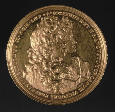 Medaglione con i ritratti degli imperatori del Sacro Romano Impero Leopoldo I (1640-1705) e Giuseppe I (1678-1711) di Philipp Heinrich, 1692 da Austrian School