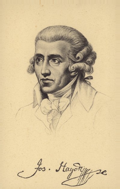 Ritratto di Joseph Haydn da Austrian School