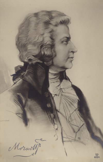 Ritratto di Wolfgang Amadeus Mozart da Austrian School