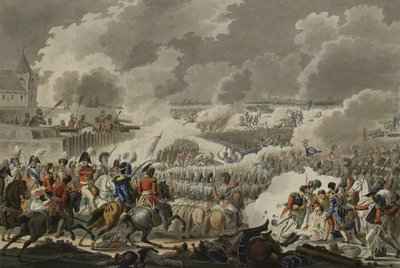 La Battaglia di Waterloo, 18 giugno 1815, pubblicata da Artaria e Co, c.1820 (incisione colorata) da Austrian School