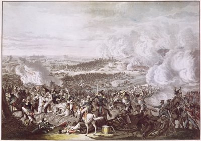 La fuga di Napoleone (1769-1821) dopo la battaglia di Waterloo, 18 giugno 1815, c.1815-30 da Austrian School