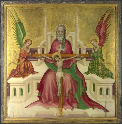 La Trinità con Cristo crocifisso, c.1410 da Austrian master