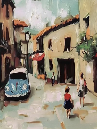 Affascinante scena di strada europea da Avanesova Elena