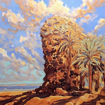 Palme del deserto dorate da Avanesova Elena