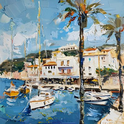 Vista sul porto del Mediterraneo da Avanesova Elena