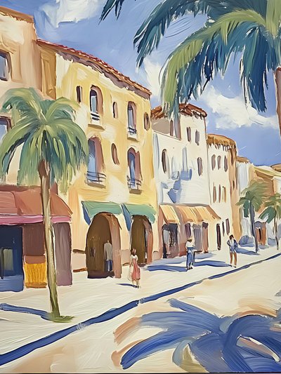 Scena di strada mediterranea da Avanesova Elena