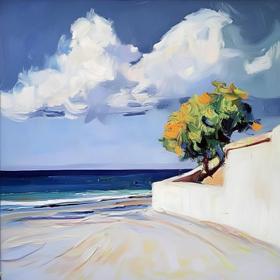 Vista sulla spiaggia dall