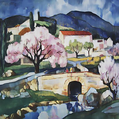 Il Villaggio dei Fiori di Primavera da Avanesova Elena