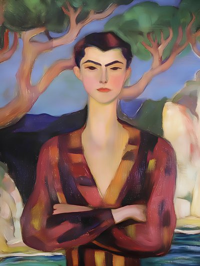 Una figura elegante sulla costa da Avanesova Elena