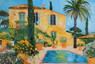 Villa soleggiata in stile mediterraneo da Avanesova Elena