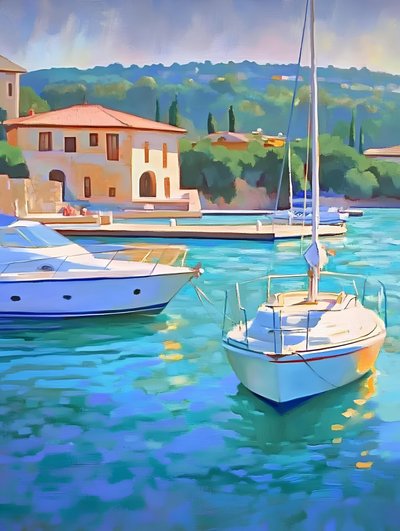 Barche Turquoise Harbor da Avanesova Elena