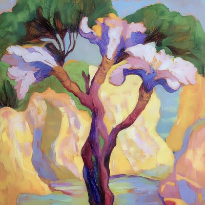 Albero astratto dai colori vivaci da Avanesova Elena