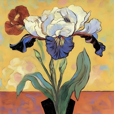 Iris in piena fioritura da Avanesova Elena