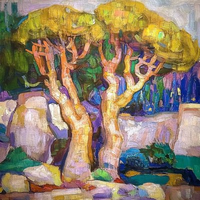 Alberi dai colori vivaci da Avanesova Elena