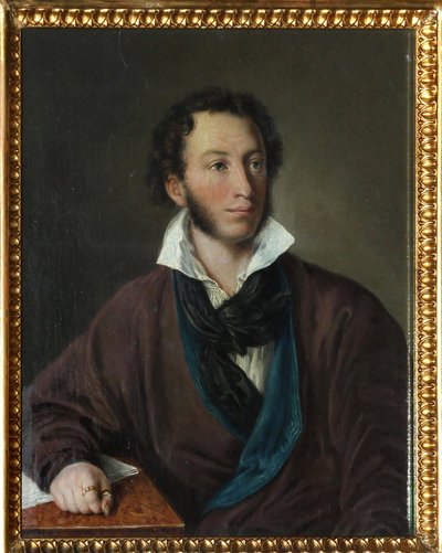 Ritratto dello scrittore Alexander Pushkin (1799-1837) da Avdotya Petrovna Yelagina