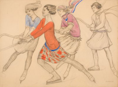 Hockey sul ghiaccio da Averil Mary Burleigh