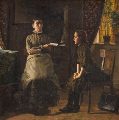 Insegnante e alunna da Axel Helsted