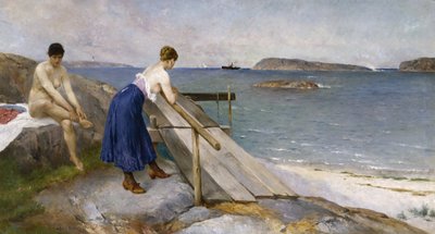 Donne che fanno il bagno da Axel Hjalmar Ender