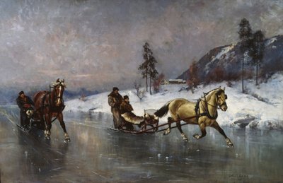 Giro in slitta sul ghiaccio da Axel Hjalmar Ender