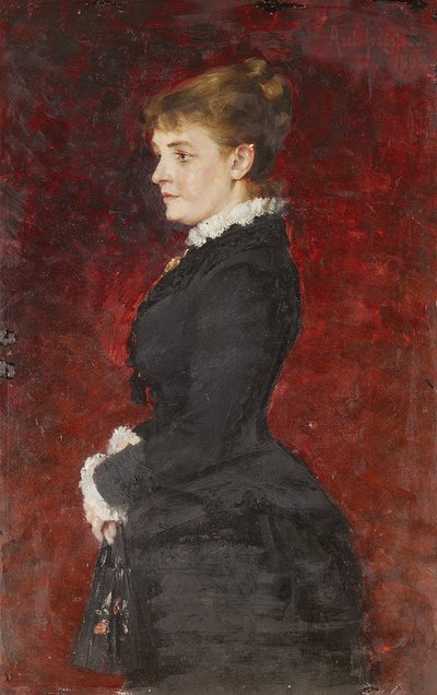 Ritratto - Signora in abito nero da Axel Jungstedt