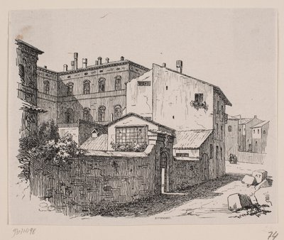 Atelier di Thorvaldsen a Roma da Axel Theodor Kittendorff